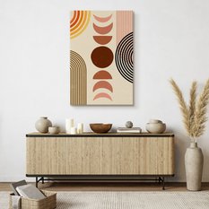 Obraz Na Płótnie Styl Boho Figury Geometryczne Kształty 70x100cm - Miniaturka zdjęcia nr 7