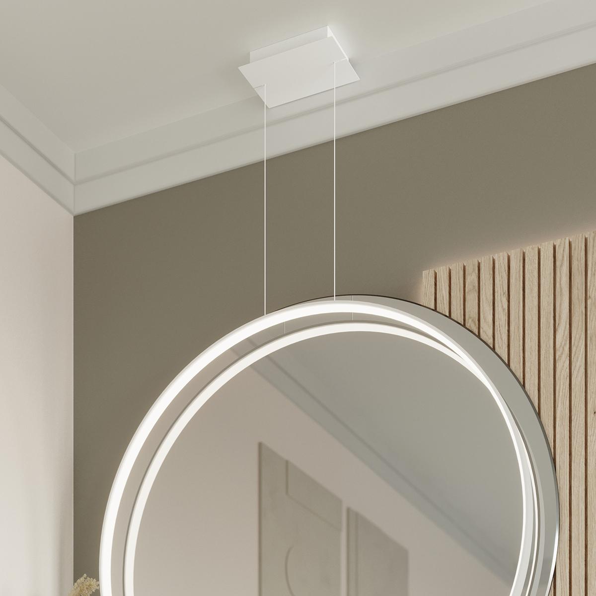 Lampa wisząca RIO 55 biały LED 4000K 150x16x55cm do salonu nr. 15