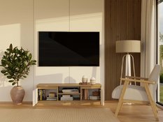 Szafka RTV Malwa 36x120x40 cm do salonu dąb artisan biel  - Miniaturka zdjęcia nr 11