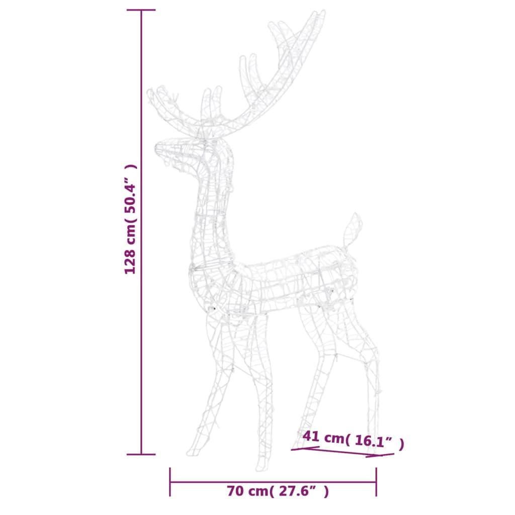 Świąteczny renifer, akrylowy, 140 niebieskich diod LED, 120 cm nr. 9