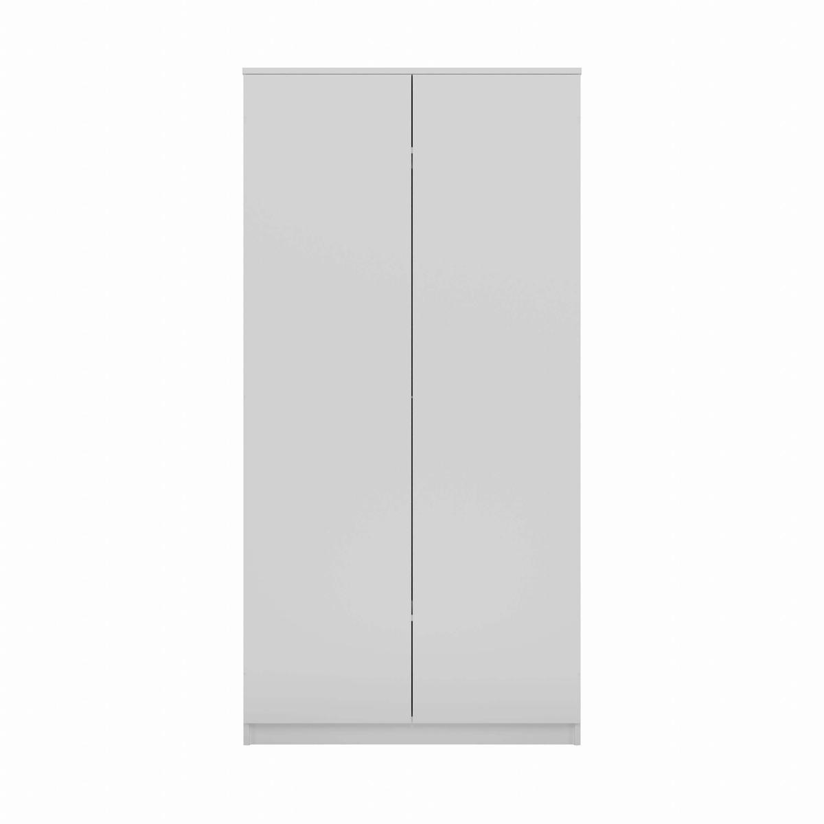 Szafa garderoba MARTUSIA 90x180x50 cm drzwi półki do przedpokoju lub pokoju biała bestseller nr. 13