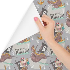 Tapeta statki pirackie, pieski, do pokoju dziecka  - Miniaturka zdjęcia nr 3