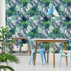 Tapeta liście egzotyczne MONSTERA zieleń przyroda  - Miniaturka zdjęcia nr 6