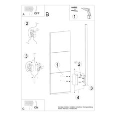 Kinkiet LAHTI M biały LED 4000K 70x6.5x4cm nowoczesna lampa LED do salonu - Miniaturka zdjęcia nr 8