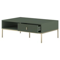 Stolik kawowy Maggiore 104,2 cm smoke green zielony złoty - Miniaturka zdjęcia nr 6