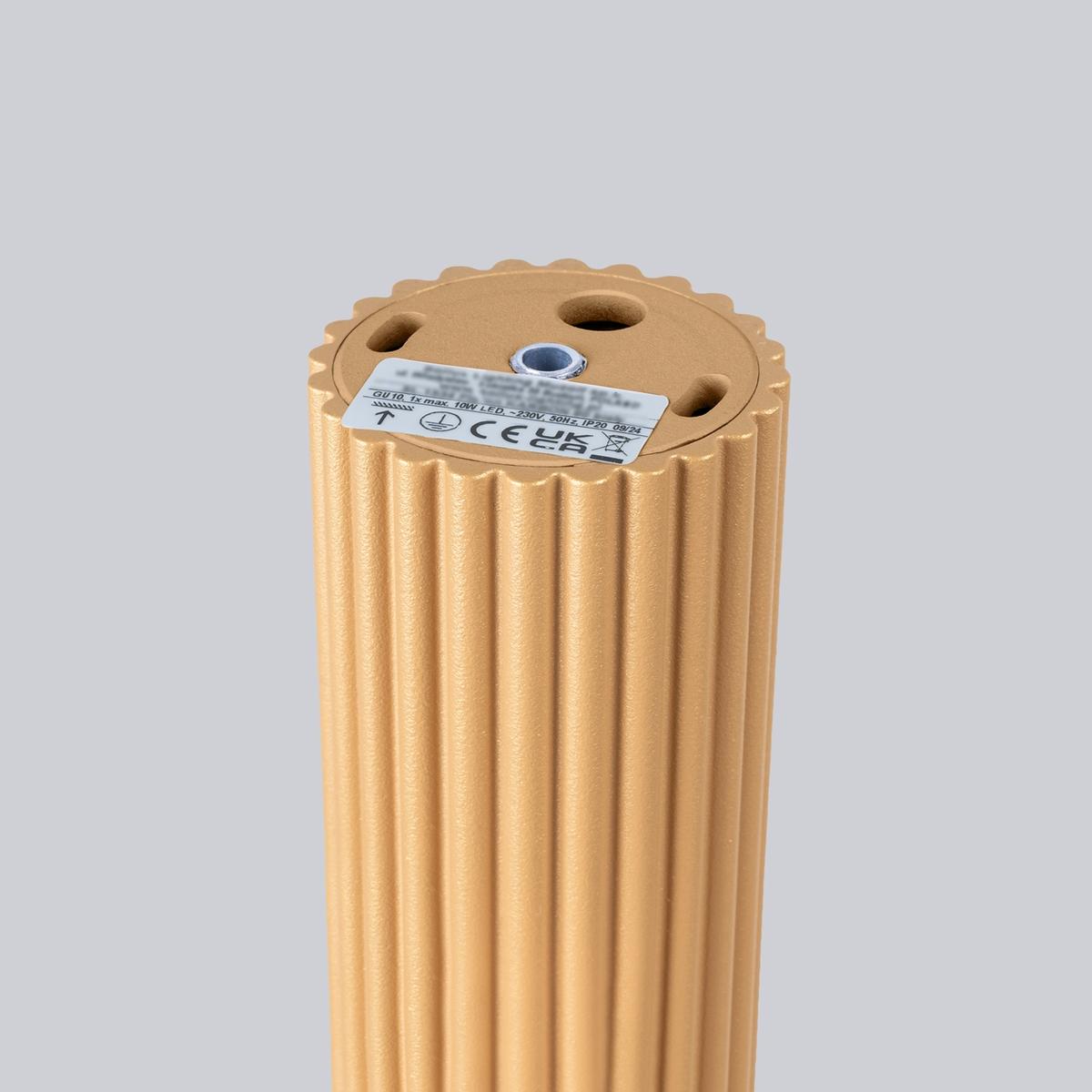 Plafon KARBON 40 złoty 40x6.5x6.5cm 1xGU10 nr. 6