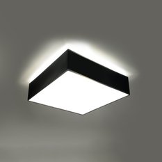 Plafon HORUS 35 czarny 11x35x35cm nowoczesna lampa E27 do salonu - Miniaturka zdjęcia nr 3