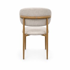 2x krzesło tapicerowane do jadalni VALI stelaż dąb, tkanina Aragon jasny beż cena za jedną sztukę 215 zł - Miniaturka zdjęcia nr 6