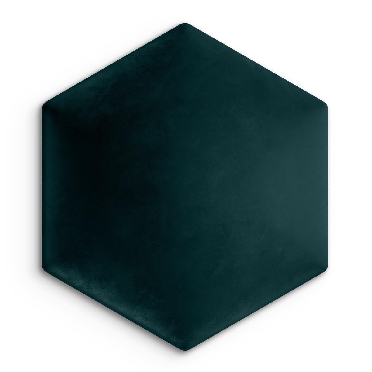 Panele tapicerowane 35x40 na ścianę hexagon turkusowy nr. 2