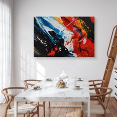 Duży Obraz Do Salonu Abstrakcja Nowoczesny Wzór Farba 120x80cm - Miniaturka zdjęcia nr 4