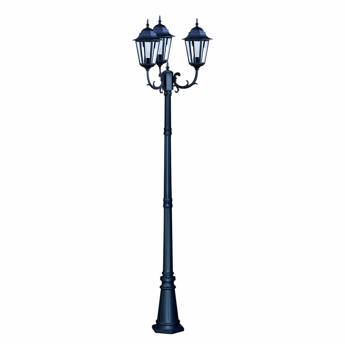 Lampa ogrodowa stojąca K-7006A2/3 LOZANA 70x243x27 cm do ogrodu czarny