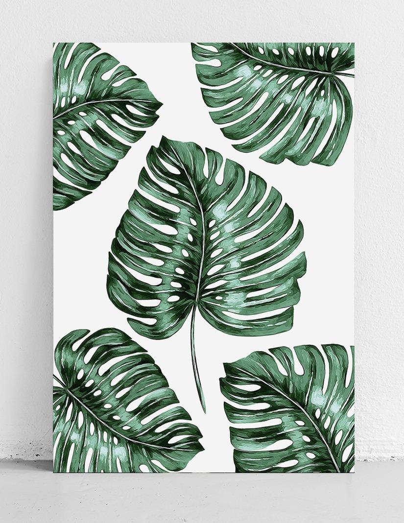 Plakat pattern monstera 40x50 cm dekoracja ścienna bez ram  nr. 4