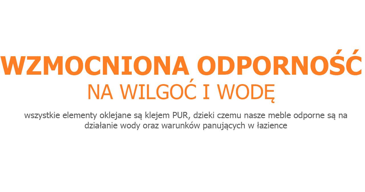 Szafka 120 cm do łazienki z miejscem na pralkę dąb wotan biały  nr. 3