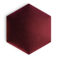 Panele tapicerowane 35x40 hexagon magic velvet bordowy - Miniaturka zdjęcia nr 2
