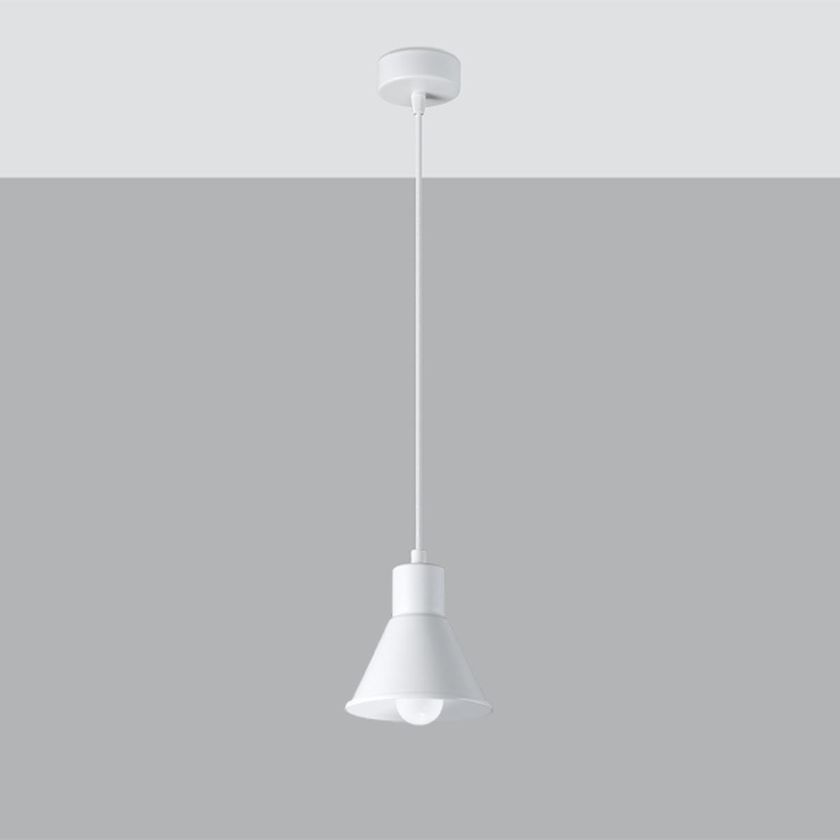 Lampa wisząca TALEJA 1 biała 120x14x14cm nowoczesna E27 do salonu nr. 2