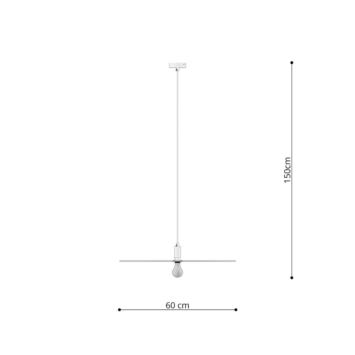 Lampa wisząca SIRKEL 60 czarny 150x60x60cm nowoczesna E27 do salonu nr. 2