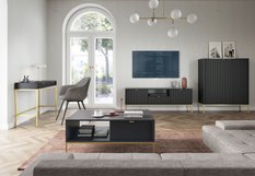 Toaletka T104 system NOVA Czarny, stelaż złoty i czarny - Miniaturka zdjęcia nr 7