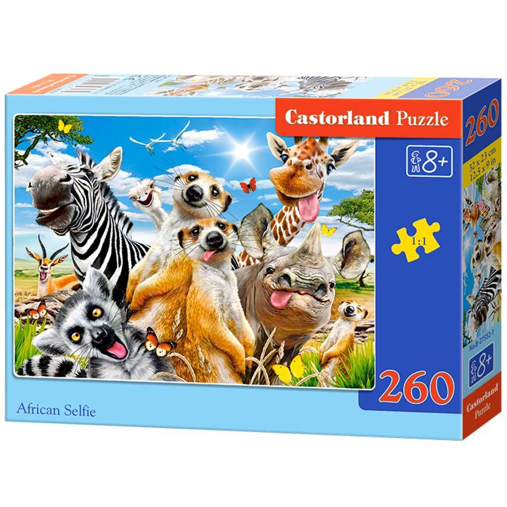 CASTORLAND Puzzle układanka 260 elementów African Selfie - Afrykańskie zwierzęta 8+ nr. 3