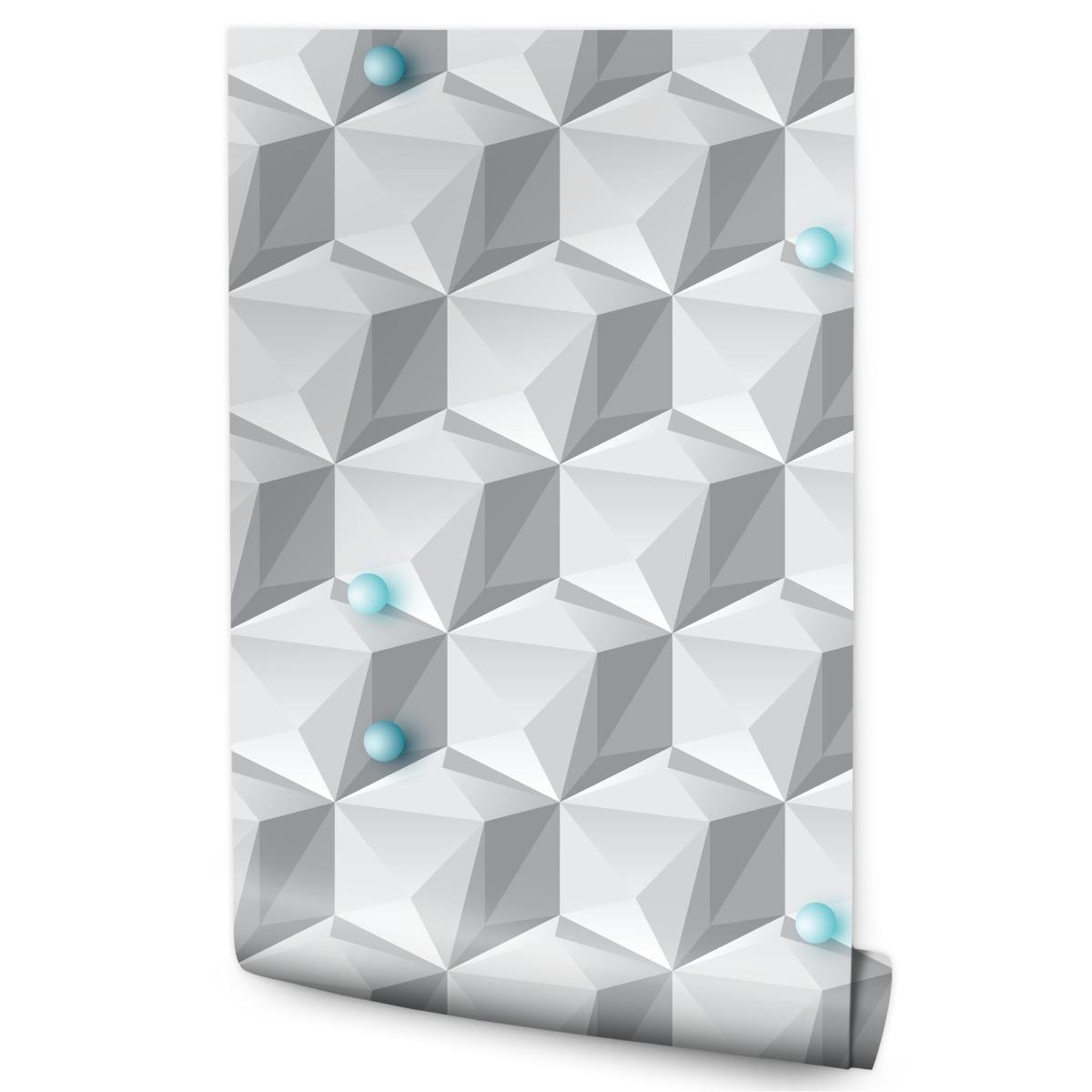 Tapeta Do Biura GEOMETRYCZNY Wzór Kule Efekt 3D  nr. 1
