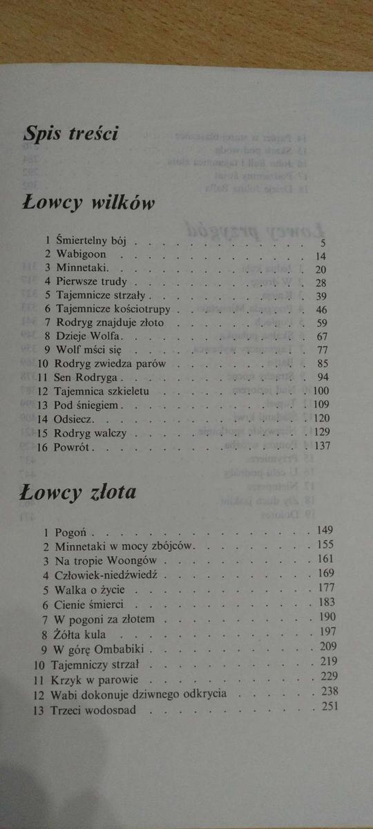 Książka     Łowcy wilków Łowcy złota Łowcy przygód . nr. 8