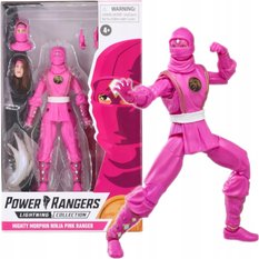 Figurka POWER RANGERS różowy ranger mighty morphin ninja dla dziecka 