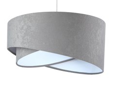 Lampa wisząca asymetryczna szaro-biała do salonu sypialni biura  - Miniaturka zdjęcia nr 2