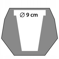 Doniczka betonowa Square Geometric 9 cm | Klasyczne Złoto - Miniaturka zdjęcia nr 4