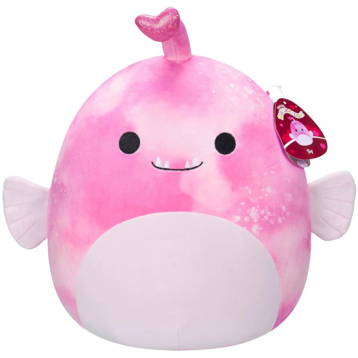 SQUISHMALLOWS WALENTYNKI MIĘKKA MASKOTKA PLUSZOWA PLUSZ PLUSZAK RYBKA SY