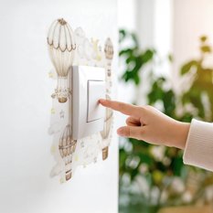 Naklejka Pod Włącznik Do Pokoju Dziecięcego Balony 20x20 Chmurki Gwiazdy Boho - Miniaturka zdjęcia nr 7