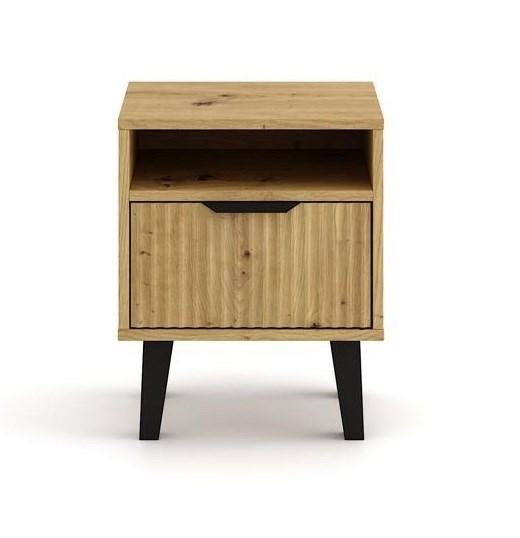 Szafka nocna Scandi 48x40x39 cm do sypialni slim dąb artisan  nr. 4