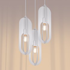 Lampa wisząca NICUS 3P biała 130x43x43cm nowoczesna E27 do salonu - Miniaturka zdjęcia nr 9