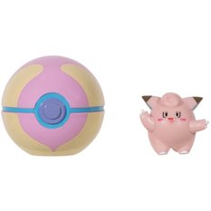 POKEMON CLIP 'N' GO ZESTAW JAZWARES ORYGINALNA FIGURKA CLEFAIRY + HEAL BALL - Miniaturka zdjęcia nr 2