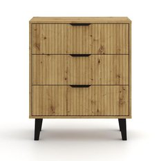 Komoda Scandi 81,5x70x39 cm do salonu sypialni slim dąb artisan - Miniaturka zdjęcia nr 5