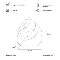 Świeca Soft Twist Steel Small - Miniaturka zdjęcia nr 3