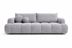Kanapa rozkładana trzyosobowa Mediolan 250 cm BLUVEL 03 sofa z funkcją spania szary velvet - Miniaturka zdjęcia nr 3