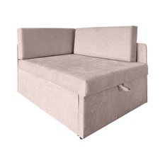 Narożnik Viluś 108x81x78 cm sofa jednoosobowa do pokoju salonu z funkcją spania i przechowywania dla dzieci różowy - Miniaturka zdjęcia nr 3