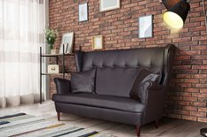 Sofa kanapa INDYGO KOBALT chabrowy aksamit VELVET - Miniaturka zdjęcia nr 6