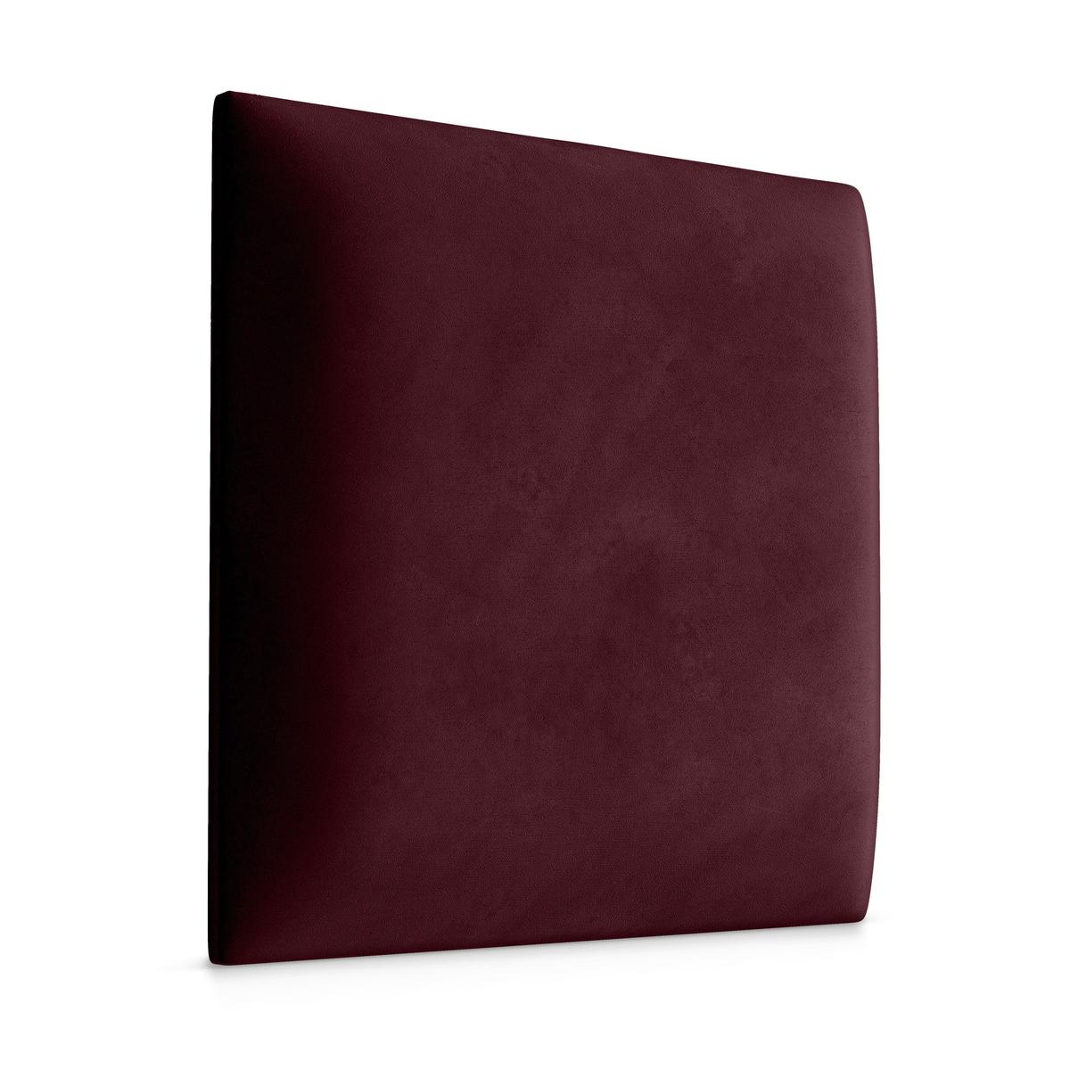 Panele tapicerowane 30x30 cm na ścianę kwadrat bordowy