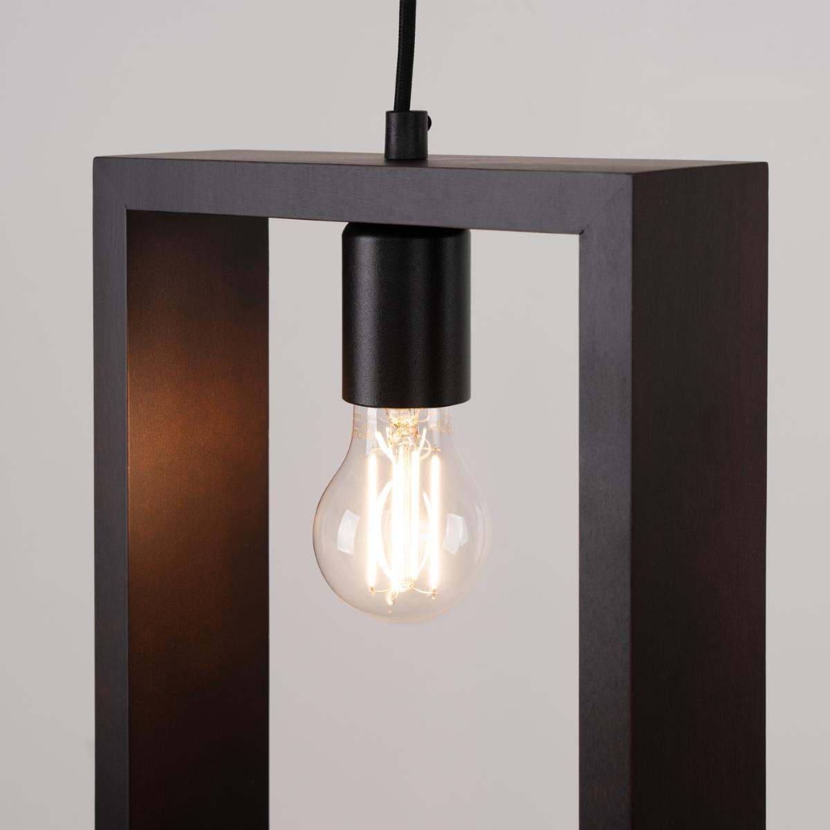 Lampa wisząca ARIES wenge 133x8x24cm nowoczesna E27 do salonu nr. 9