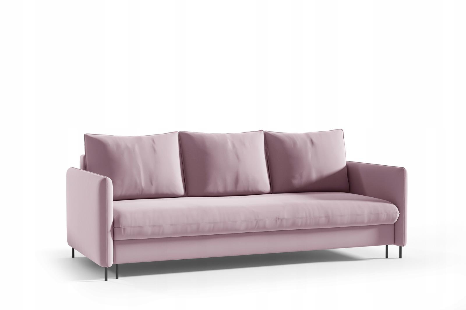 Kanapa BELISSA 216x91x95 cm sofa z funkcją spania z pojemnikiem RIVIERA zielona do salonu nr. 7