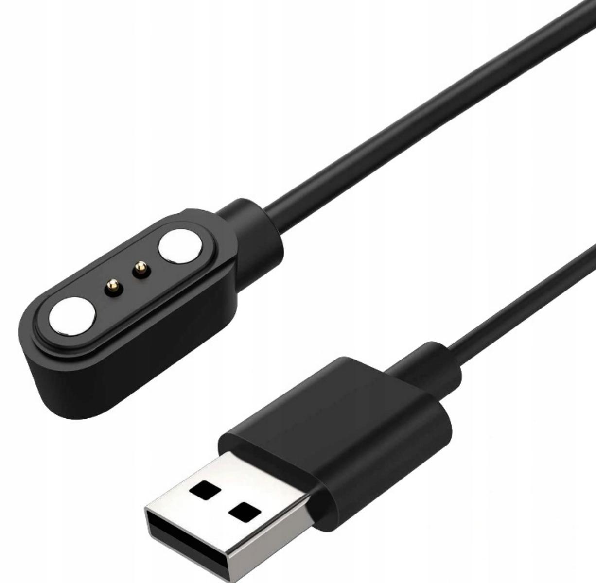 Ładowarka kabel 60 cm usb smartwach czarna