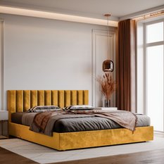  Panele tapicerowane 100x20 cm na ścianę magic velvet miodowy - Miniaturka zdjęcia nr 5