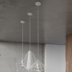 Lampa wisząca GASPARE biała 132x30x30cm nowoczesna E27 do salonu - Miniaturka zdjęcia nr 8