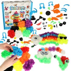 Rzepy czepy klocki kulki kolorowe kreatywne 436 elementów zabawka dla dzieci 28x6,5x28 cm