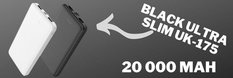 Powerbank ULTRASLIM 20000 mAh czarny - Miniaturka zdjęcia nr 5