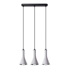 Lampa wisząca REA 3L beton 110x12x46cm nowoczesna E14 do salonu