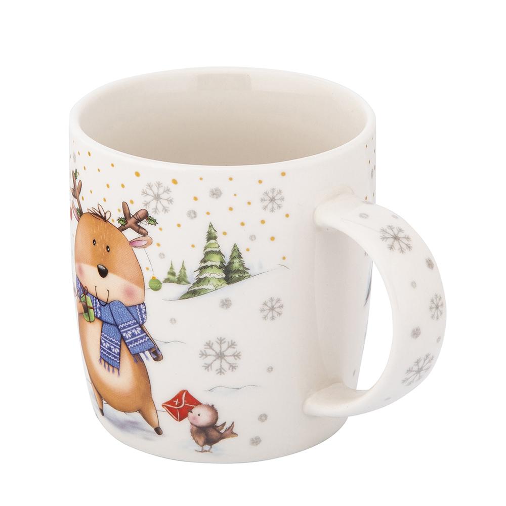 Kubek 400 ml porcelanowy świąteczny w pudełku do jadalni nr. 3