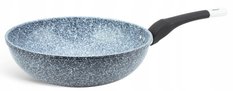Patelnia 28 cm ceramiczna granitowa głęboka wok wysoka indukcja gaz do kuchni - Miniaturka zdjęcia nr 3