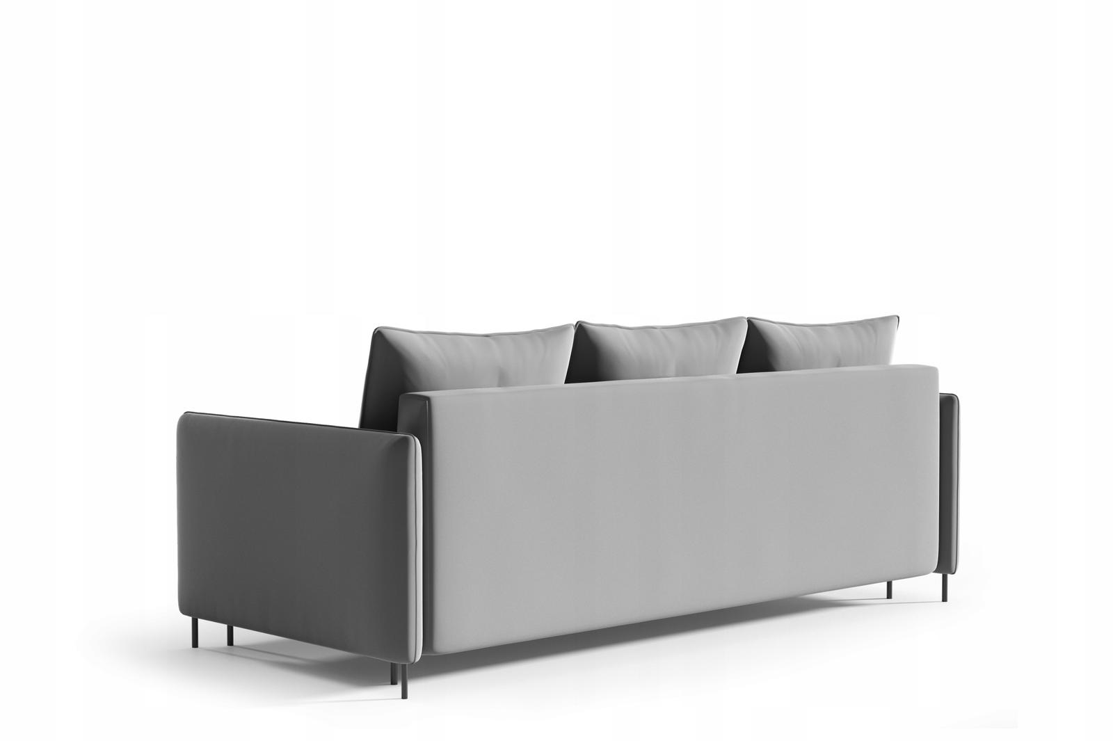 Kanapa BELISSA 216x91x95 cm sofa z funkcją spania z pojemnikiem RIVIERA zielona do salonu nr. 12