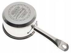 Rondel 14cm 1,1l stalowy garnek grube 5x dno z pokrywką do kuchni - Miniaturka zdjęcia nr 4